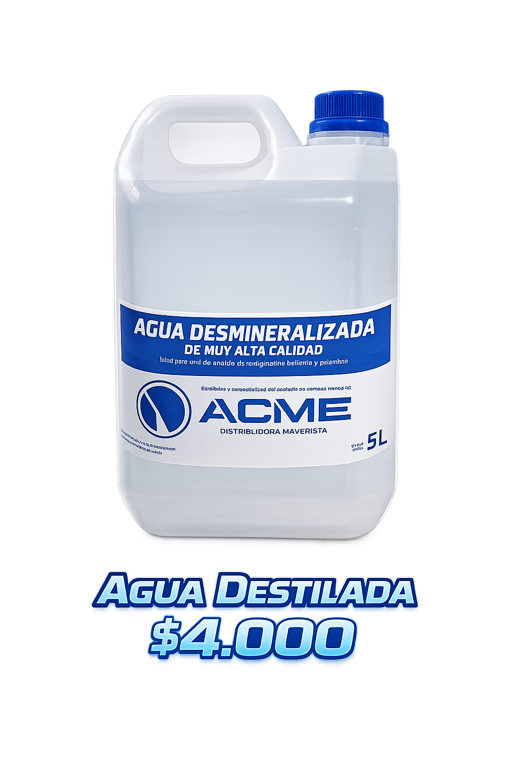 agua destilada