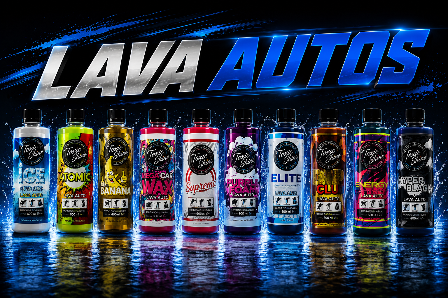 Línea de lava autos para vehículos